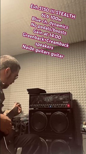 EVH 5150 III STEALTH 6L6 100w-blue ch. dynamjcs-no pedals/boosts