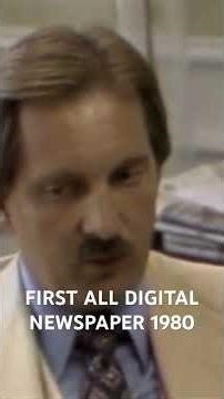 FIRST ALL DIGITAL NEWSPAPER 1980#computer#digital#technology#1980s#internet