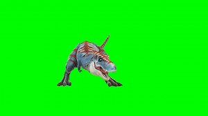 Dinosaur, Green Screen, 3D. Free Stock Video