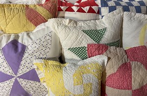 Quilt Pillows Square or Rectangle 2 Color Pillow 8 to 13 Inches Square Rectangle Blue Red White Green Yellow - Etsy