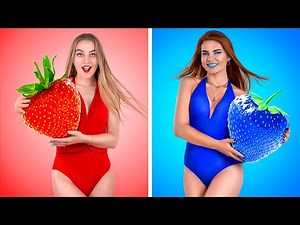 草莓挑战！草莓窍门和恶作剧！