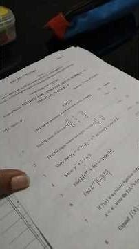 solving btech s1 dec 2024 mathematics question paper of 2024 scheme part 1 #shorts