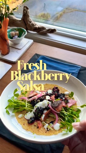 Fresh Blackberry Salsa | Bold Juicy Flavour for Your Taco #fruitsalsa #wildberries