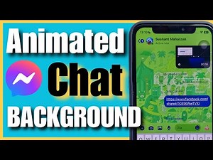 How to Set Animated Messenger Chat Background in iPhone