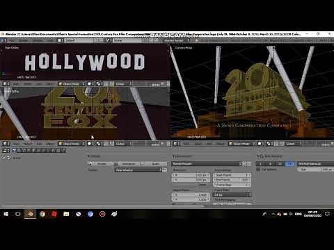 Make A 20th Century Fox Logo In Blender 2.79b (Updated version)