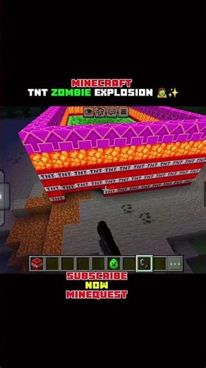 Minecraft TNT Zombie Explosion 🧟✨ #minecraft #trending #minecraftshorts #shorts