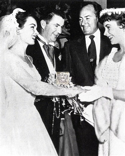"Circa 1953, actress Ann Blyth married Dr. James McNulty in a beautiful cathedral ceremony in the Hollywood Hills, California. Blyth, celebrated for her roles in films such as Mildred Pierce (1945), shared the day with close family and friends, blending elegance and personal warmth. The couple built a life together characterized by love, support, and stability, balancing Blyth’s Hollywood career with their family life. Their marriage endured for more than five decades until McNulty’s passing in 