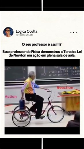 É ASSIM NA FÍSICA QUE NEWTON FEZ A SUA TERCEIRA LEI #advancedmaths #physicsfun