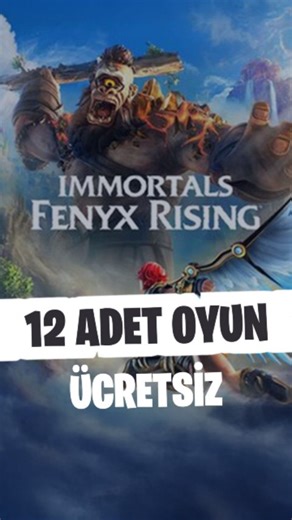 Oyun Rehberi on Instagram: "Toplam değeri 8000 TL’nin üzerinde olan 12 oyun şu anda tamamen ücretsiz oldu! 🎮 Ubisoft’ta: 1000 TL değerindeki Immortals Fenyx Rising ücretsiz! Ubisoft Connect uygulamasını indirip giriş yapın, Store kısmına “Immortals Fenyx Rising” yazın ve sayfanın en altından oyunu kütüphanenize ekleyin. 🔥 Epic Games’te: Zero Hour, Songs of Silence ve ScourgeBringer ücretsiz oldu. Özellikle Zero Hour, Ready or Not benzeri taktiksel yapısıyla öne çıkıyor — mutlaka 
