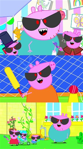 The Cricket Match Turned Everyone Into Monsters! 👹⚡ Monster How Should I Feel Meme #peppapig #funny