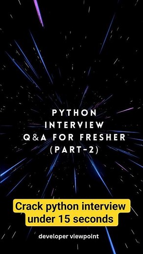 top 10 python interview questions and answers for freshers 🧑‍💻