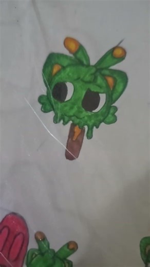 GNARPY THE ALIEN!!💚💛#dibujo #dandysworldoc#nosequemasponer #xd #comenta