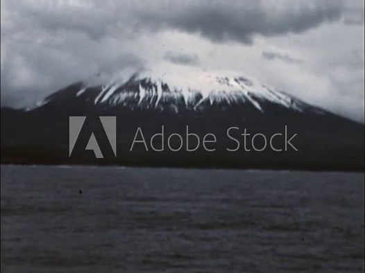 Mount Edgecumbe From the West 1974 - The western side of Mount Edgecumbe, a dormant volcano near Sitka, Alaska, is seen from ship leaing the Sitka Sound in 1974.
