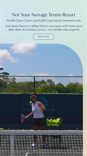 4.5K views | Your tennis haven is calling. Perfect your game with tennis pros, daily clinics & exclusive access—no membership required. | The Resort at Longboat Key Club | Facebook