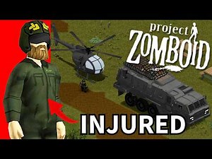 Surviving as an Injured Pilot in Project Zomboid: Epic Helicopter Escape Challenge