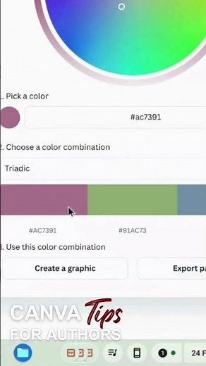 Perfect Color Pairings Every Time with Canva Color Wheel #howtodesignattractivepostincanva
