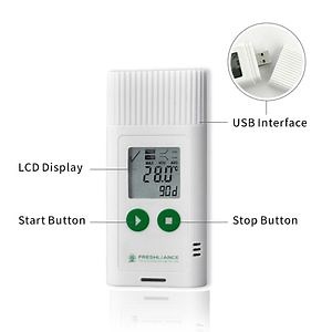 [Hot Item] Tagplus-Th Portable LCD Screen Temp Humidity Data Recorder