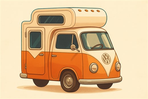 Tiny retro RV camper looks like a toy—but it’s totally real