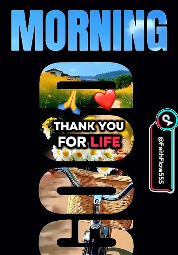Good Morning Thank You Lord Prayer | Start Your Day With Gratitude & Faith Begin your day with this powerful Good Morning Thank You Lord prayer. A short morning prayer of gratitude asking God for guidance, protection, peace, and strength. Perfect for daily devotion, Christian encouragement, and starting your morning with faith and positivity. Good morning, Lord. Thank You for the gift of life, for waking me up, and for the breath in my lungs. Thank You for Your mercy that is new every morning an