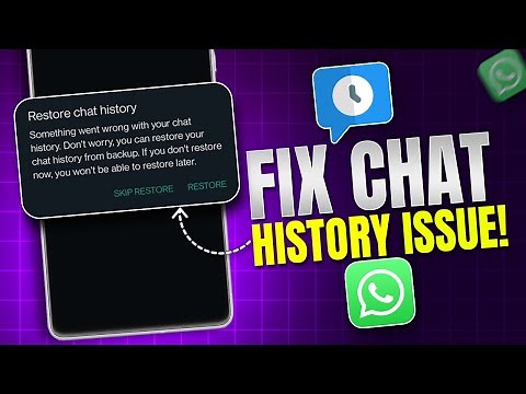 How to Fix "Something Went Wrong with Your Chat History" in WhatsApp on Android