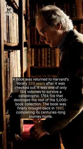 A Harvard library book was returned 233 years after it was checked out. | The History Page