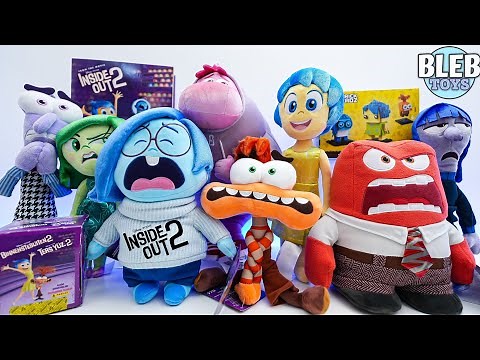 Inside out 2 Disney Pixar toy collection unboxing ASMR | completing the Plushies toys from Disney