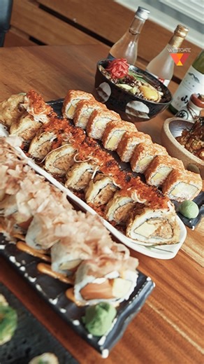 A delicate flower with a delicious kick. 🌸 Sushi Ninja's Sakura Maki features delicate bonito flakes atop a roll of salmon, cream cheese, and spicy mayo–delicious and creamy... with a kick! Experience the Sakura Maki and other sushi creations at @SushiNinjaPH, open at Westgate. #SushiNinjaPH #WestGate #WestGateCenter #WestGateFilinvest #Filinvest #ComeTakeAWalkAtTheVillage #AWalkAtTheVillage #Alabang #SouthernLiving #South | Westgate