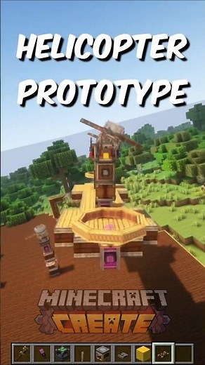 Working Helicopter Prototype in Clockwork Melting Point! (Create Mod and Valkyrien Skies)