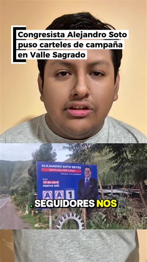 Campaña de Alejandro Soto en el Valle Sagrado de Cusco