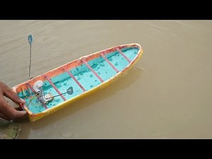 Make a CARDBOARD Boat with a Motor?