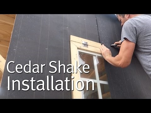 Simple Cedar Shake Siding Installation