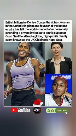🤝🎾 Bet365 billionaire Denise Coates privately invites Coco Gauff.#shorts