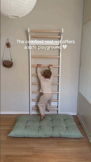 Why are floor cushions the best option for a nursery?