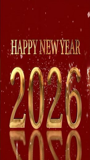 Happy New Year 2026 Wishes ✨ Cinematic Golden Text Animation & Royal Celebration Video