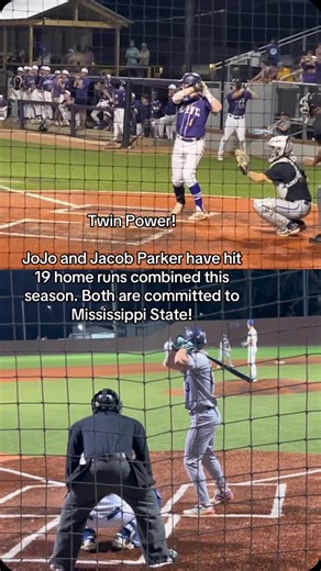 Magnolia Shine Podcast on Instagram: "Twin Power! JoJo and Jacob Parker have hit 19 home runs combined. Both are committed to Mississippi State. Possible MLB 1st round draft picks #twins #purvis #mississippi #MLB #mlbdraft #jacobparker #jojoparker #mississipistate #hsbaseball"