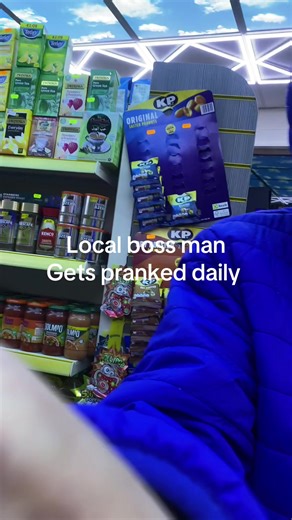 I prank my local boss man daily #bossman #localshop #funnyvideo #fyp #explorepage