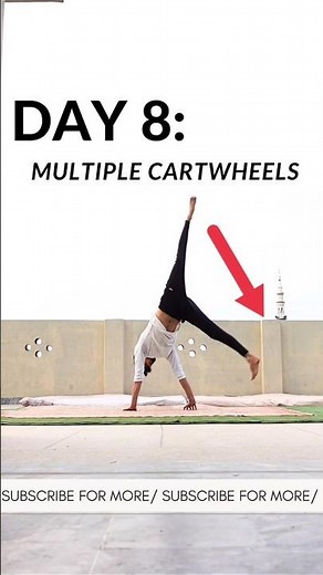 Day 8: How to do Multiple Cartwheels ✅👊
