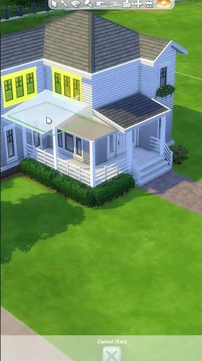 Roofing tips | How to build an L-shaped roof in the sims 4 #shorts