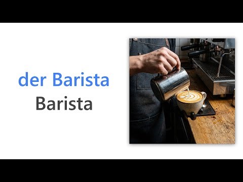 55 German Words for Barista | A2 German Vocabulary