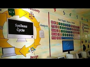 computer lab decoration ideas| unique creative school idea| softboard decoration ideas 2023