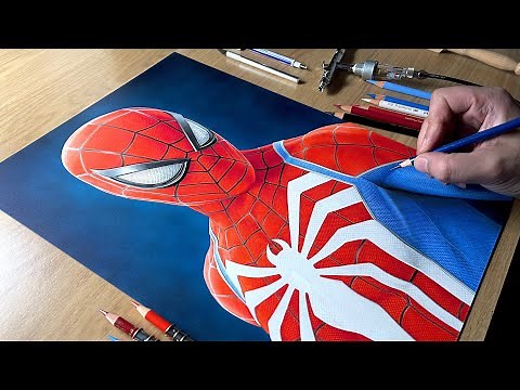 Spider-Man 2 Drawing | Crazy Realistic PS5 Art Time-Lapse!