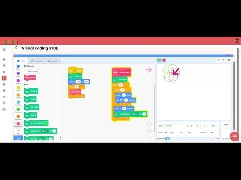 Cyber Square Grade 7 - Drawing Tessellation using Visual coding (function).