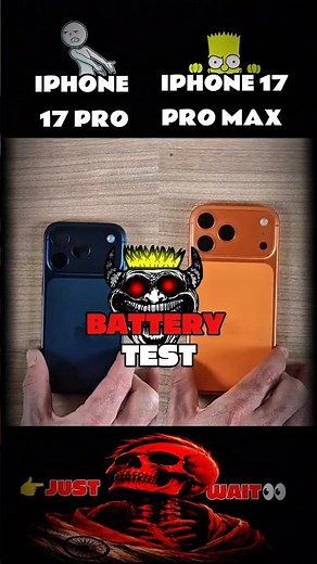 ☠️⚡ IPHONE 17 PRO VS IPHONE 17 PRO MAX - ULTIMATE BATTERY DRAIN TEST SHOWDOWN 😱🔋