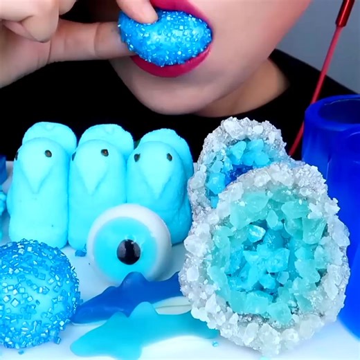 🍡🍥🥮🍡🍥🍈🍇🍇 asmr eating sweets gummies edible eyeball gummy marshmallow and edible rock candies ASMR korean food mukbang #reels #mukbang #food #asmr #sweets #desserts #trending #viral #highlights #fbreels #everyone | MG FOODS and Adventure