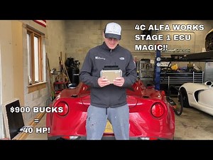 Alfa Romeo 4C Alfa Works Stage 1 ECU Install and Initial Review