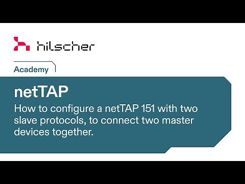 netTAP Tutorial - configure a netTAP 151 with two slave protocols, to connect two master devices