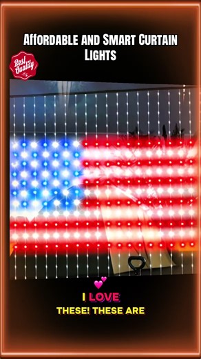 Weekly Deals echosari Smart Curtain Lights - App & Remote Control, Music Sync, Programmable with Dynamic DIY Color-Changing Patterns for Indoor Bedroom Window Party Backdrop Outdoor Decor#tiktokshop #smartlights#indooroutdoor#fyp#budgetfriendly @echosari