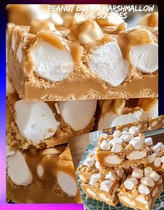 5.9K views · 32 reactions | Peanut Butter Marshmallow Magic Squares...