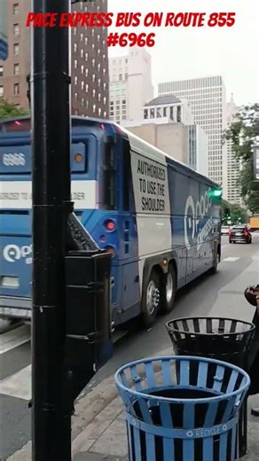 Pace Express Bus on Route 855 #6966 #shorts