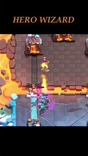 HERO WIZARD🔥🧡 #clashroyale #cr #pekka